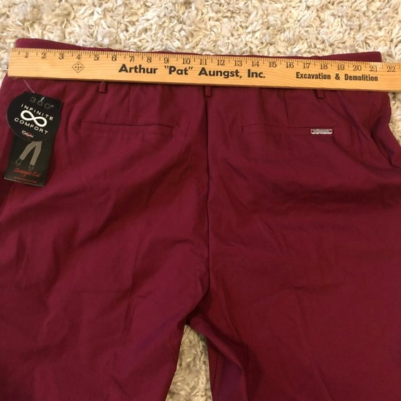 NWT Rekucci Curvy Woman Straight Cut Pants Plus Sz W24 Tummy Control Comfort - Picture 5 of 6